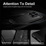 Husa de protectie Techsuit Carbon Silicone compatibil cu Xiaomi 17T, Negru