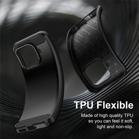 Husa de protectie Techsuit Carbon Silicone compatibil cu Xiaomi 17T Pro, Negru