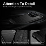 Husa de protectie Techsuit Carbon Silicone compatibil cu Xiaomi 17T Pro, Negru