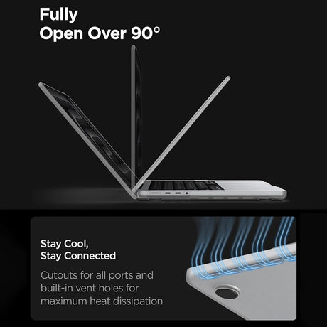 Husa laptop Spigen Airskin (ACS11526), MacBook Pro 16" 2021, Transparent