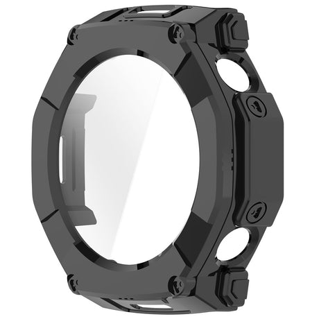 Husa + Folie smartwatch Techsuit Defense360 Pro compatibil cu Amazfit T-Rex Ultra 2, Negru