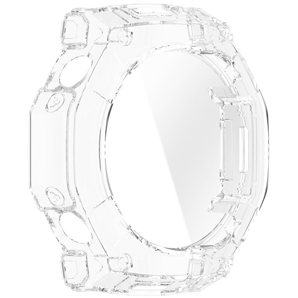 Husa + Folie smartwatch Techsuit compatibil cu Amazfit T-Rex Ultra 2, Transparent