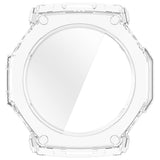 Husa + Folie smartwatch Techsuit compatibil cu Amazfit T-Rex Ultra 2, Transparent