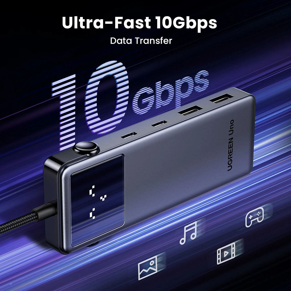Hub Ugreen Uno (75177), 2x USB / Type-C / HDMI, 4K@60Hz, Gri