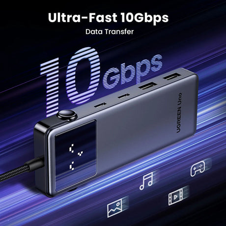 Hub Ugreen Uno (75177), 2x USB / Type-C / HDMI, 4K@60Hz, Gri