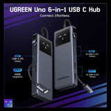 Hub Ugreen Uno (75177), 2x USB / Type-C / HDMI, 4K@60Hz, Gri