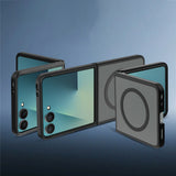 Husa de protectie Techsuit PureFrost MagSafe compatibil cu Samsung Galaxy Z Flip8, Negru Frost