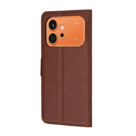 Husa de protectie Techsuit Leather Folio compatibil cu Honor 600 / 600 Pro, Maro