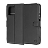 Husa de protectie Techsuit Leather Folio compatibil cu Motorola Moto G37 / G37 Power / G47, Negru