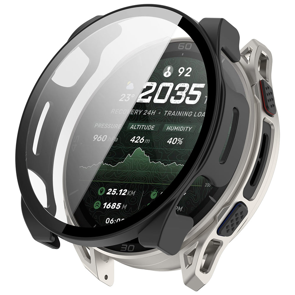 Husa + Folie smartwatch Techsuit Defense360 Pro compatibil cu Amazfit Cheetah 2 Ultra, Negru
