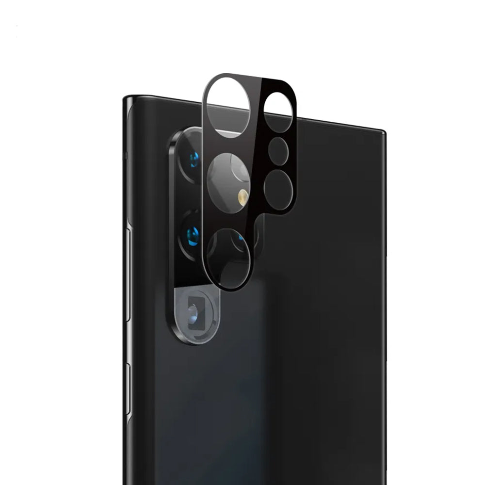 Folie de protectie Techsuit Full Camera Glass compatibil cu Samsung Galaxy S23 Ultra, Negru