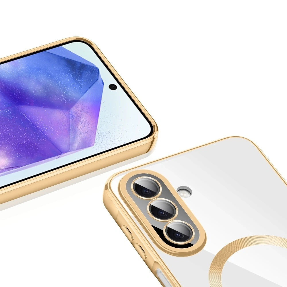 Husa de protectie Techsuit Luxury Crystal MagSafe compatibil cu Samsung Galaxy A27 5G, Albastru