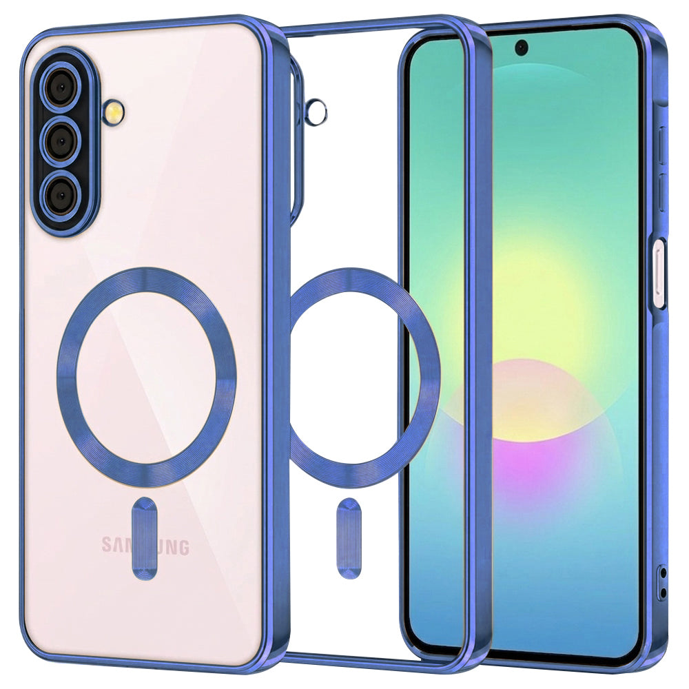 Husa de protectie Techsuit Luxury Crystal MagSafe compatibil cu Samsung Galaxy A27 5G, Albastru