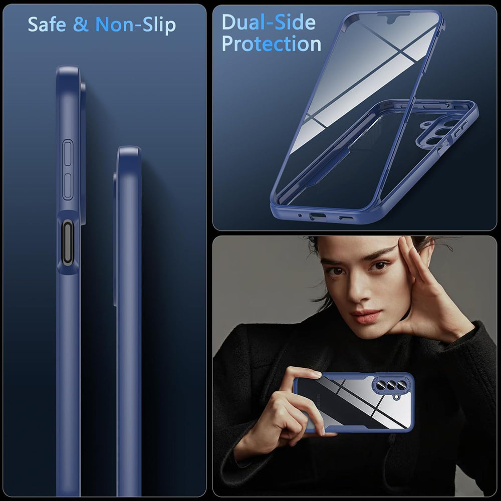 Husa de protectie Techsuit ColorVerse 360 Series compatibil cu Samsung Galaxy A27 5G, Albastru
