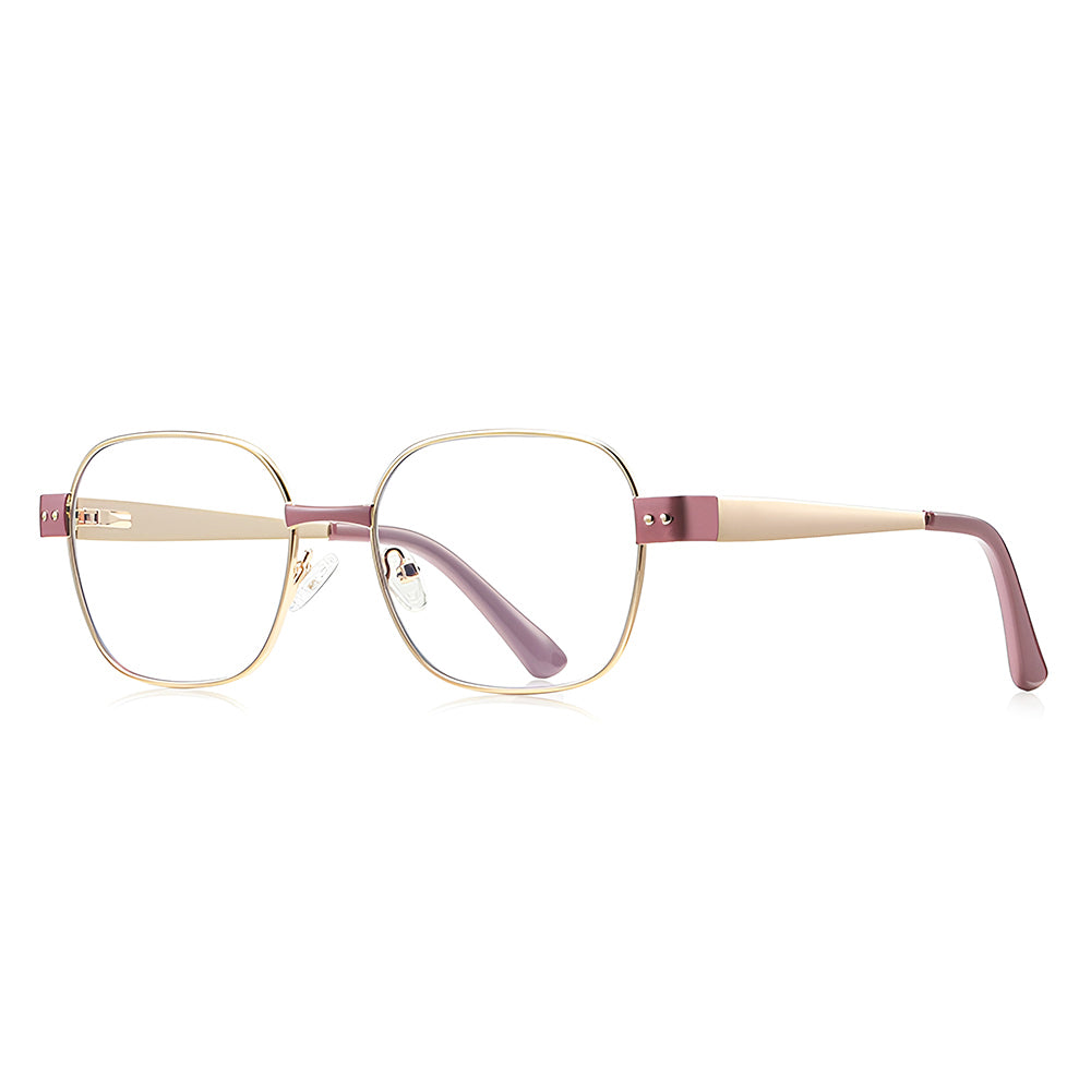 Ochelari Protectie Calculator Techsuit Reflex PC (3172), Dreptunghiular, Roz / Auriu