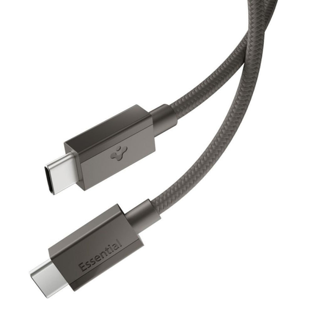 Cablu pentru Alimentare Type-C, 60W, 480Mbps - Spigen Essential EB6015CC (ACA10418) - Gunmetal