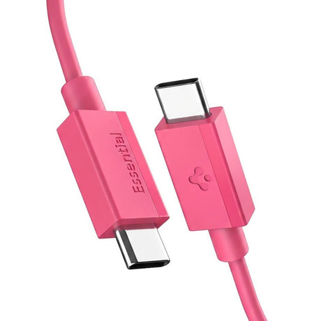 Cablu Spigen Essential EB6010CC, Type-C, 60W, 1m, Roz