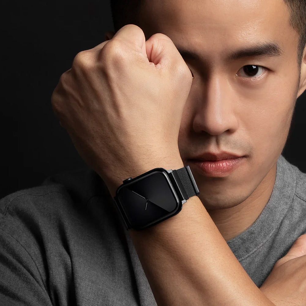 Curea smartwatch Apple Watch 1/2/3/4/5/6/7/8/9/10/11/SE/SE 2/SE 3 (38/40/41/42mm) - UNIQ Dante - Starlight