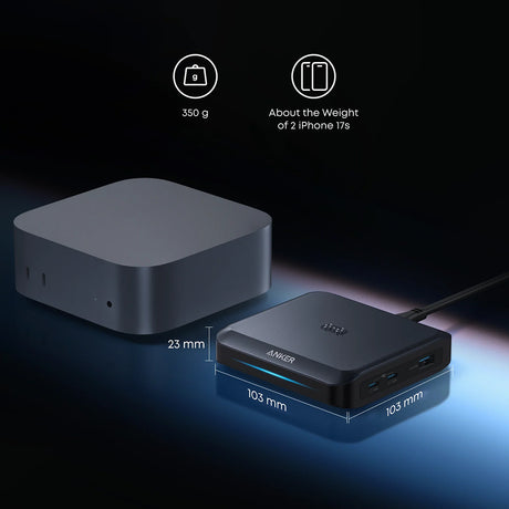 Incarcator Anker (A1903G11), 2x Type-C + USB, 150W, PowerIQ 4.0, Negru