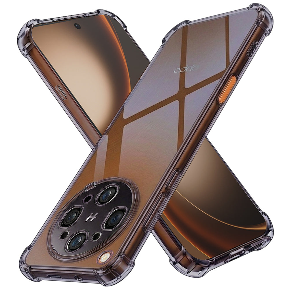 Husa de protectie Techsuit Shockproof Clear Silicone compatibil cu Oppo Find X9 Ultra, Fumuriu