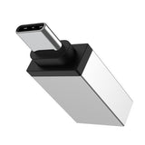 Adaptor Borofone OTG (BV3), USB-C la USB-A, Argintiu