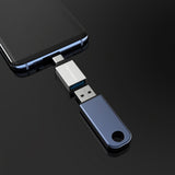 Adaptor Borofone OTG (BV3), USB-C la USB-A, Argintiu