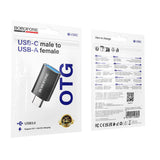 Adaptor Borofone OTG (BV26C), USB-C la USB 3.0, 5Gbps, 2A, Negru