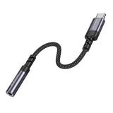Adaptor Borofone USB-C la Jack 3.5mm (BV24), DAC Chip, Gri