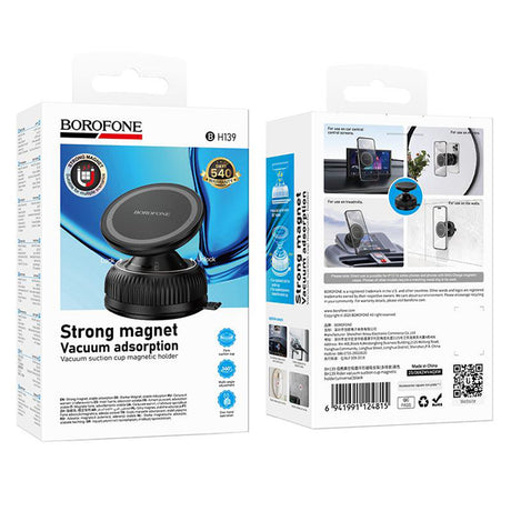 Suport Birou Borofone Rider (BH139), Magnetic, Universal, Negru