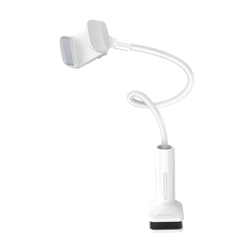 Suport Birou Borofone Bright Shell (BH23), Brat Flexibil, Rotire 360°, Alb