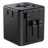 Adaptor Acefast Travel Adapter (Z11), EU/UK/US/AU, 2500W, Negru