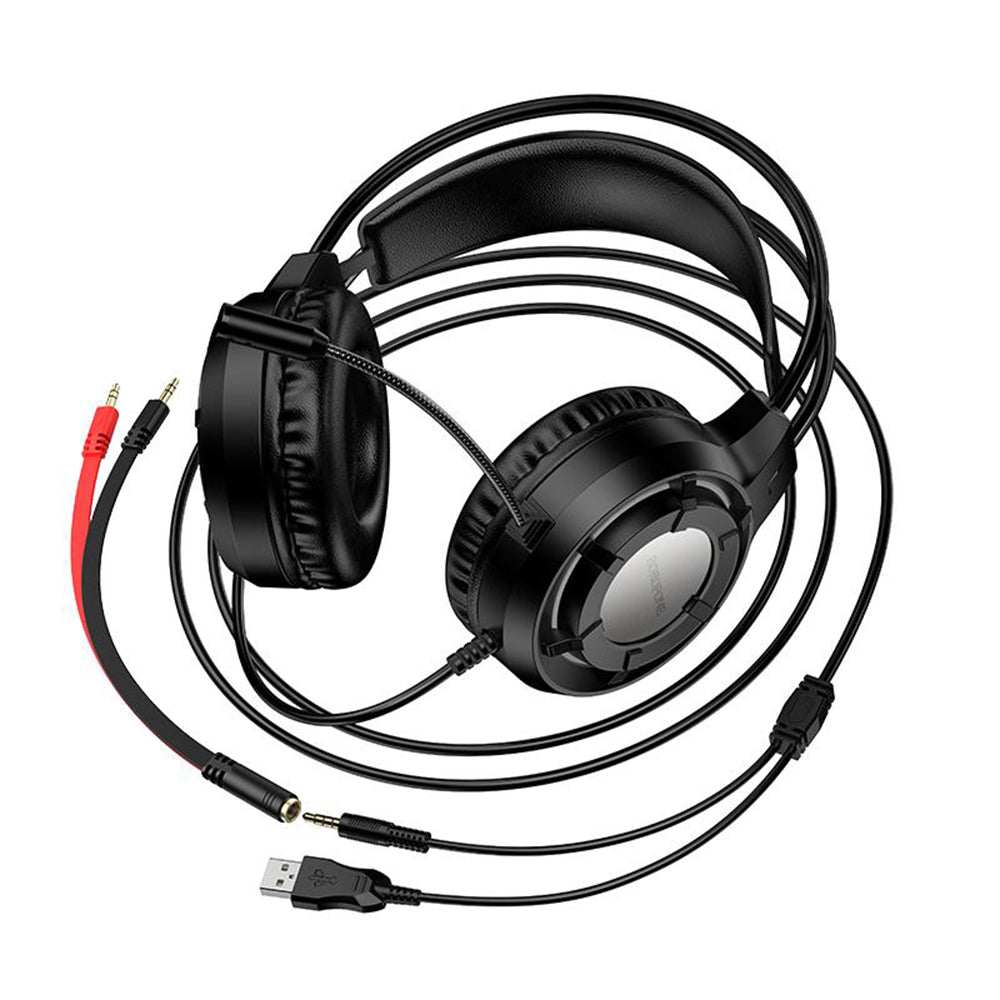 Casti Borofone Wave (BO112), 50mm, Negru