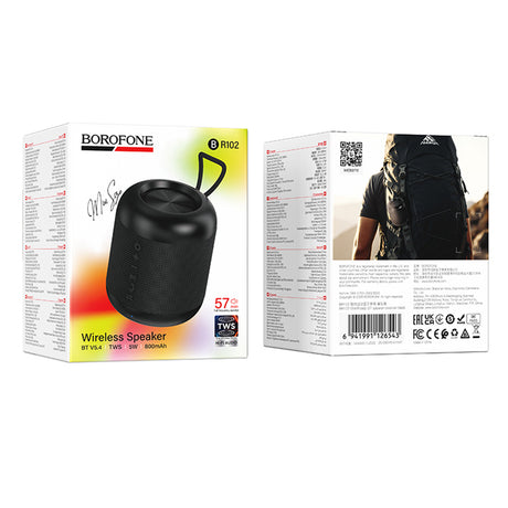 Boxa Borofone Gratificado (BR102), 5W, Bluetooth V5.4, Negru
