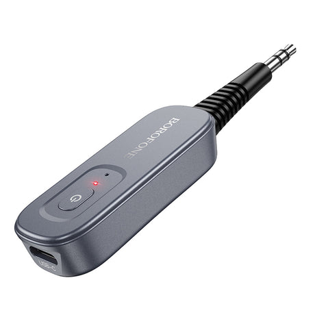 Adaptor Borofone Clear Way (BC51), Jack 3.5mm / Bluetooth V5.4, Gri