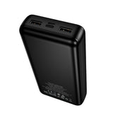Baterie externa Borofone Clever (BJ88A), 20000mAh, 2x USB-A, USB-C & Micro-USB, Negru
