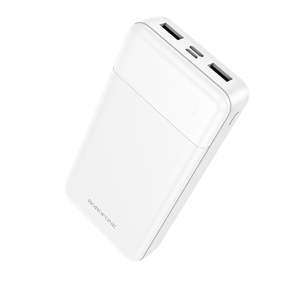 Baterie externa Borofone Clever (BJ88A), 20000mAh, 2x USB-A, USB-C & Micro-USB, Alb