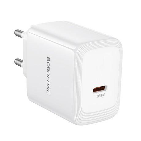 Incarcator Borofone (BN33), USB-C, PD 40W, GaN, Alb
