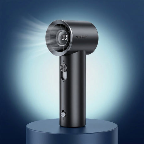 Ventilator Portabil Acefast YF1, 1800mAh, 19500rpm, Negru