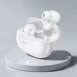 Casti Borofone Mellow (BW96), Bluetooth V6.0, ANC + ENC, Alb