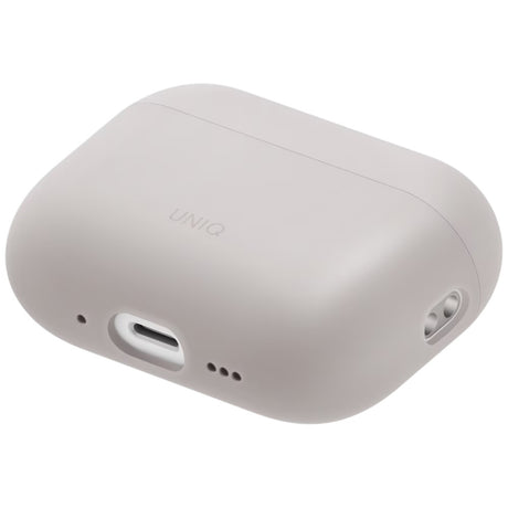 Husa Casti UNIQ Lino Hybrid (AirPods Pro 3), Silicon, Bej