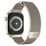 Curea smartwatch Apple Watch 1/2/3/4/5/6/7/8/9/10/11/SE/SE 2/SE 3 (38/40/41/42mm) - UNIQ Dante - Starlight