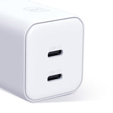 Incarcator pentru Perete, GaN, PD 45W, 2x USB-C - 3mk Hyper - White