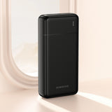 Baterie externa Borofone Clever (BJ88A), 20000mAh, 2x USB-A, USB-C & Micro-USB, Alb