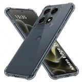 Husa de protectie Techsuit Shockproof Clear Silicone compatibil cu Motorola Edge 70 Pro, Fumuriu