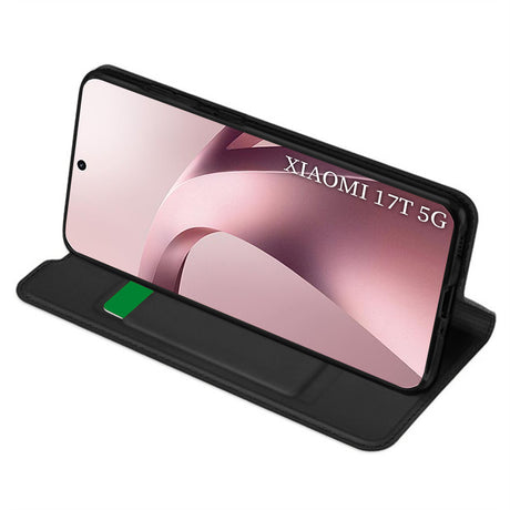 Husa de protectie Techsuit Magskin Book compatibil cu Xiaomi 17T, Negru