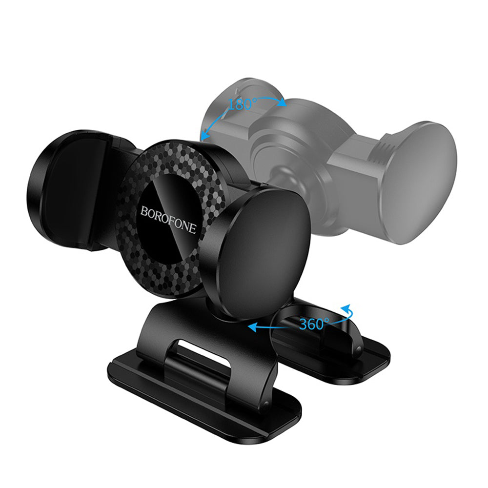 Suport Auto Borofone (BH142), Rotatie 360°, 4.5-7", Negru