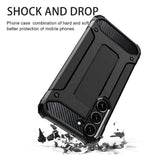 Husa de protectie Techsuit Hybrid Armor compatibil cu Samsung Galaxy S23 Plus, Negru