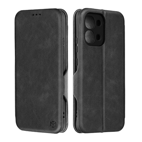 Husa de protectie Techsuit Safe Wallet Plus compatibil cu Oppo A6 Pro 4G / Oppo A6 Pro 5G, Negru
