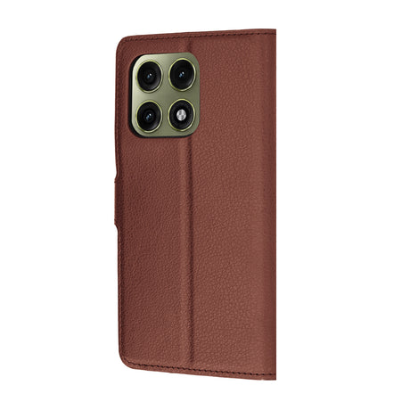 Husa de protectie Techsuit Leather Folio compatibil cu Motorola Edge 70 Pro, Maro