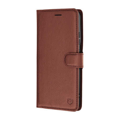 Husa de protectie Techsuit Leather Folio compatibil cu Motorola Edge 70 Pro, Maro
